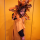 “Lion.” Wired ribbon, yellow t-shirt, and safety pins on five-year-old child, 2017.